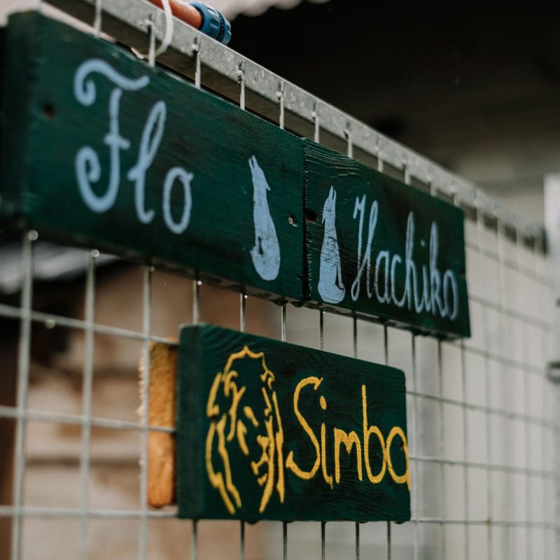 a sign on the side of a building